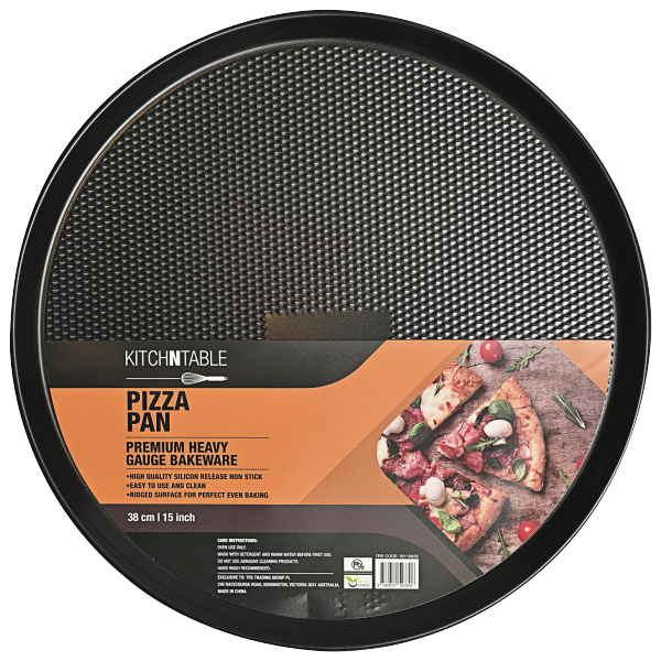 KtichNTable Heavy Duty Pizza Pan 38cm