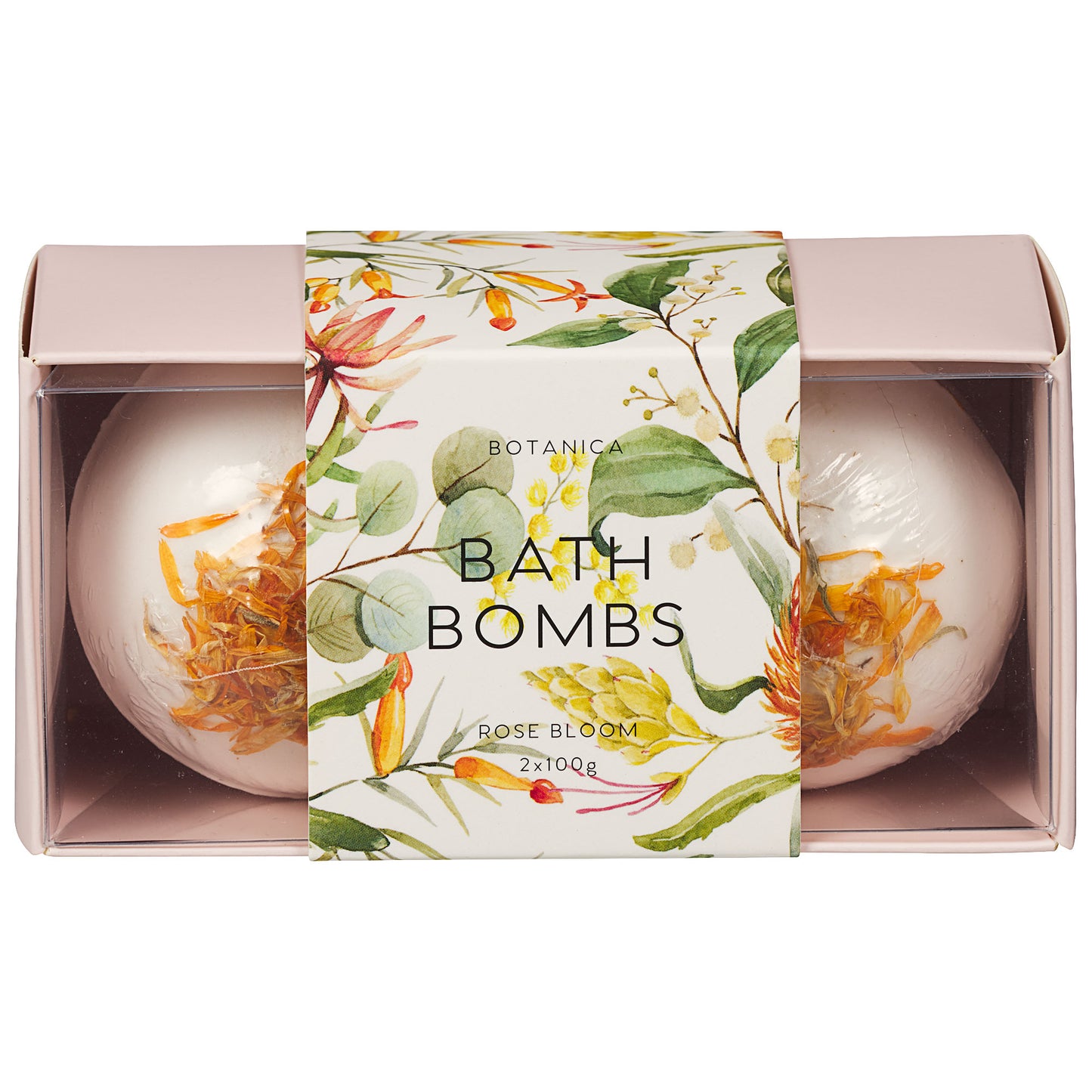 Botanic Bath Bomb With Petal 2pc 100g