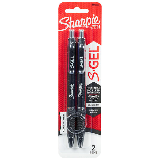 Sharpie Gel 0.7mm Pen 2pk Black