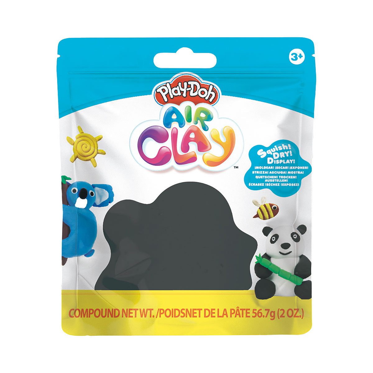 Play-Doh Air Clay 2 Oz Black