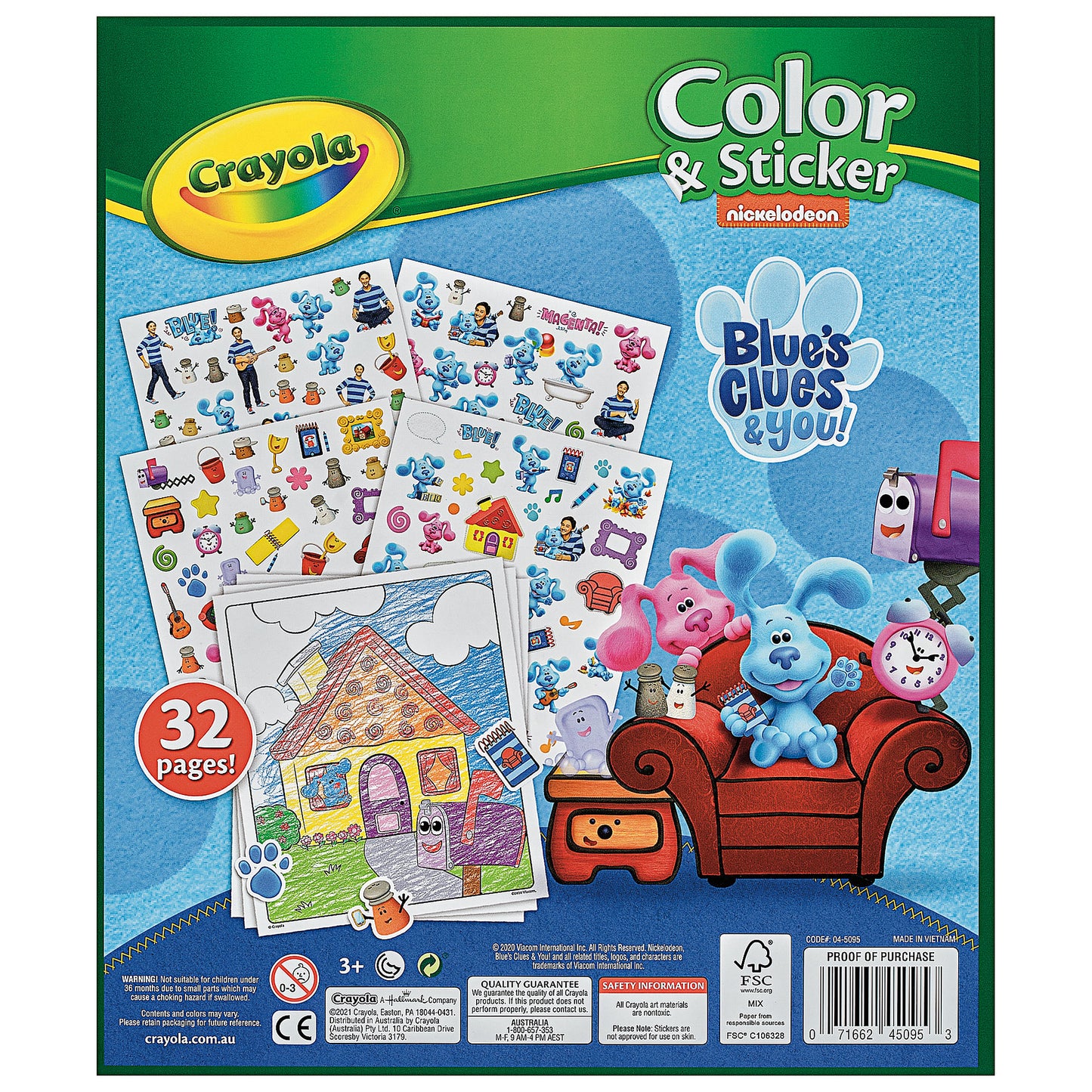 Colour & Sticker Blues Clues & You