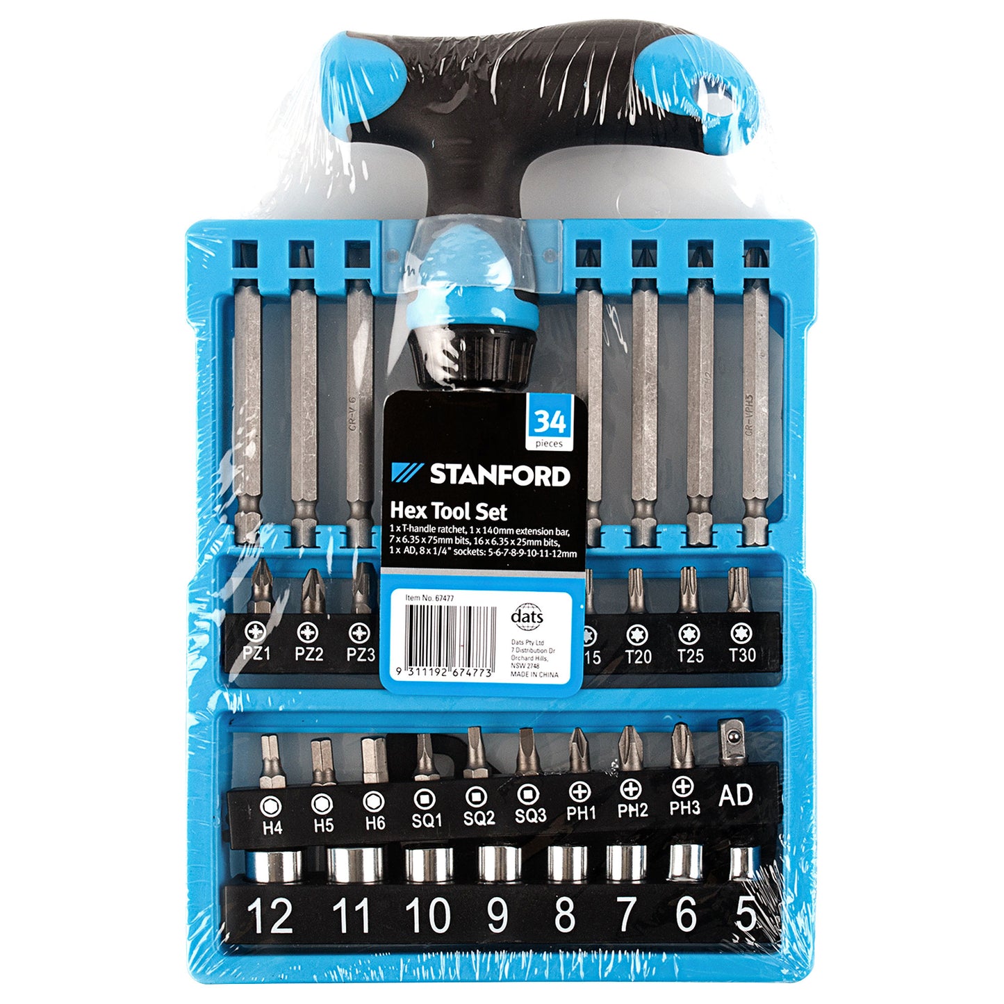 Stanford Hex Tool Set 34pc