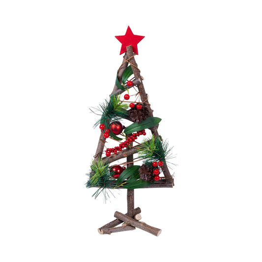 Wooden Tree With Decorations