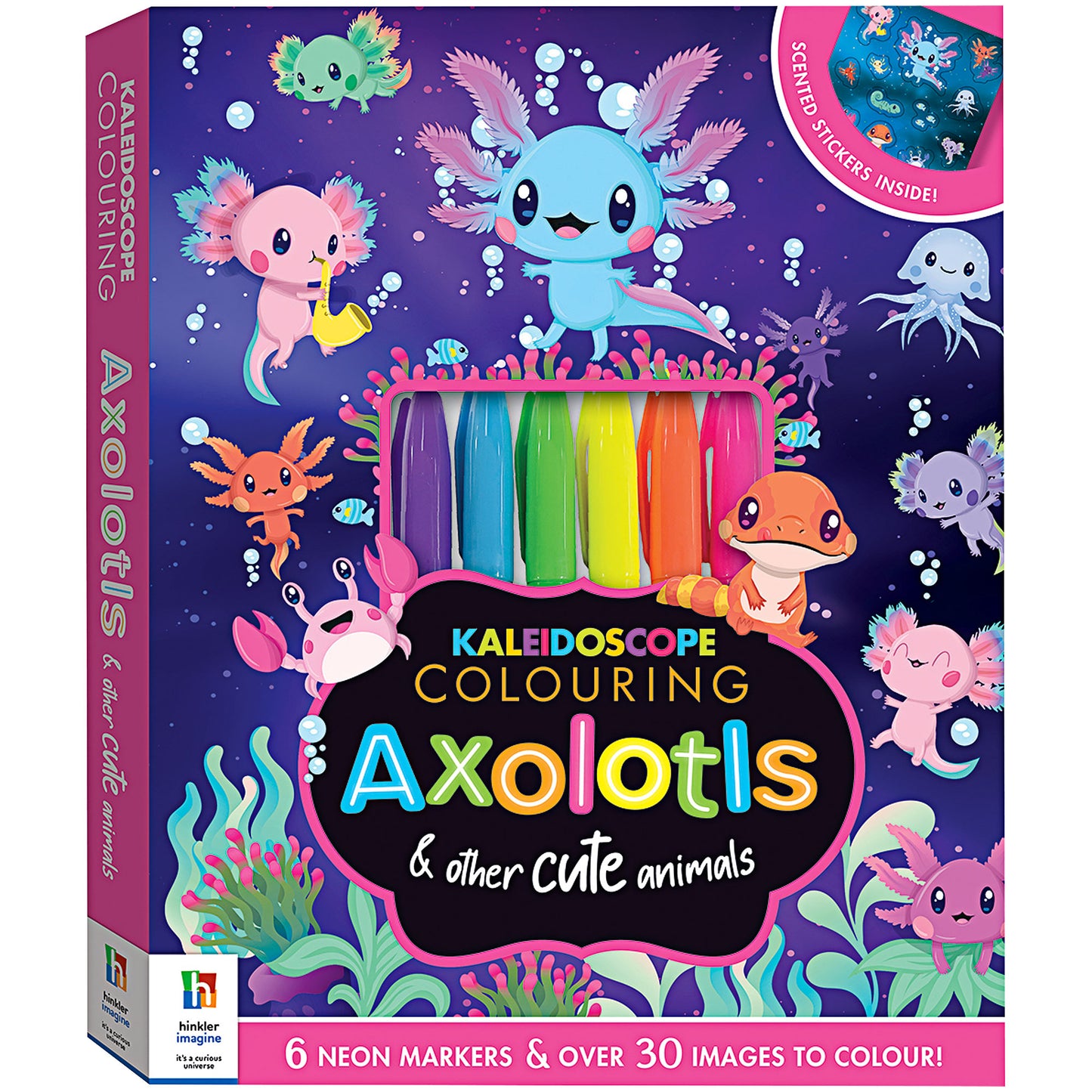 Kaleidoscope Colouring Axolotls Kit