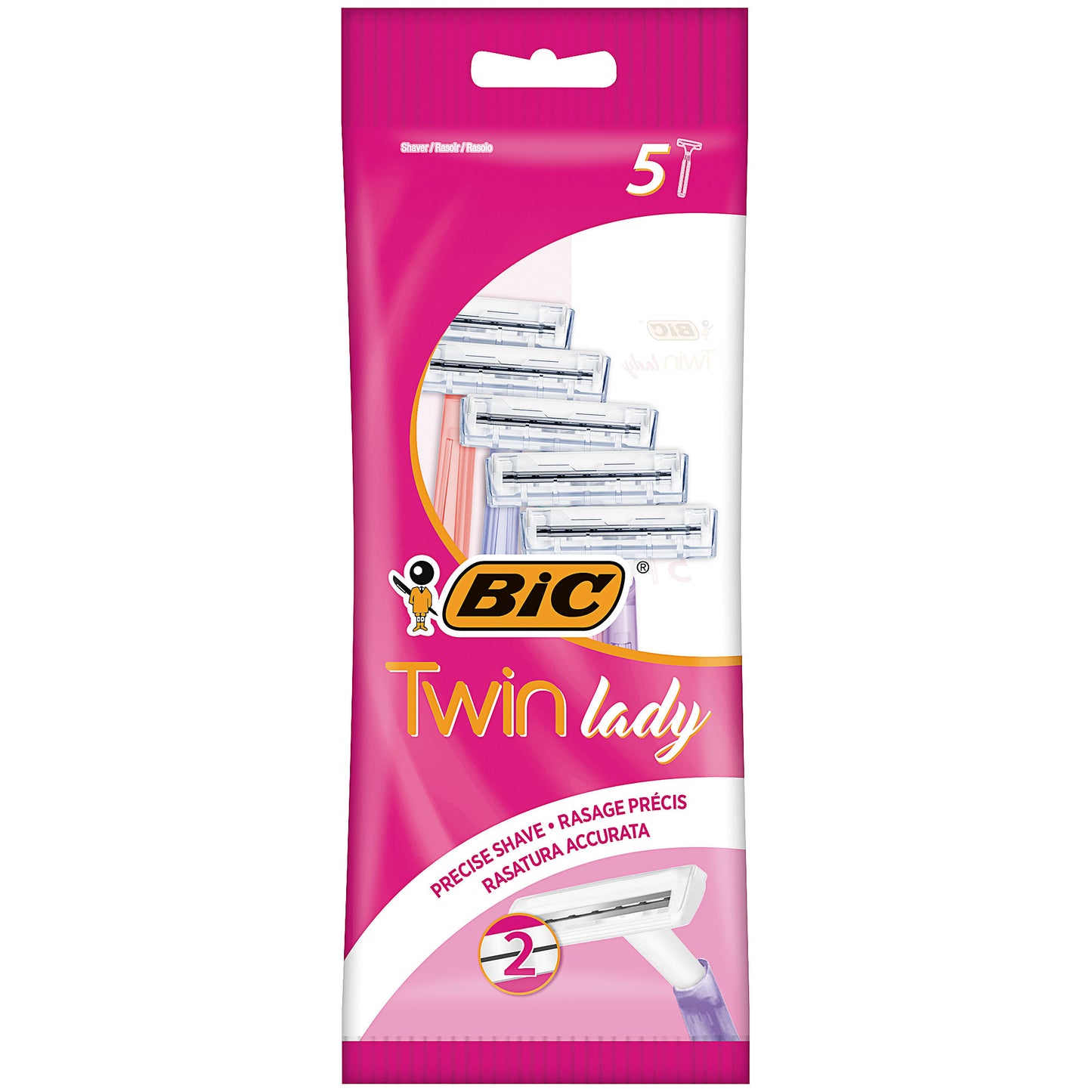 Bic Twin Lady Sensitive Razors 5pk