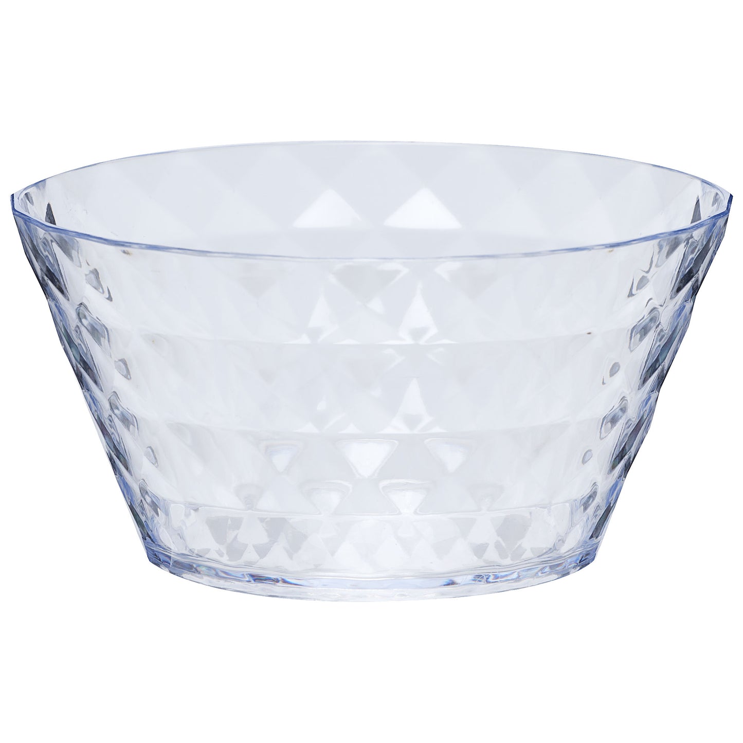 Diamond Acrylic Bowl Small Clear 15cm