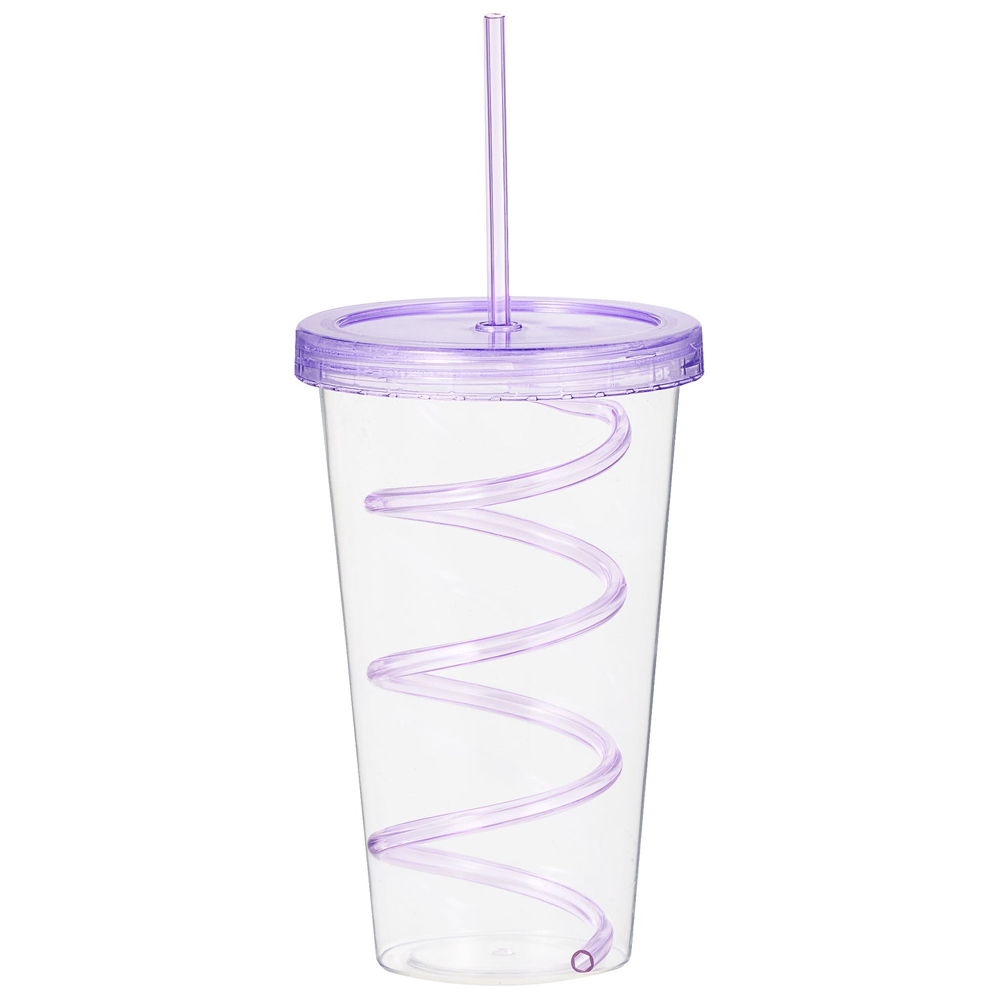 Tumbler With Curly Straw 550mL