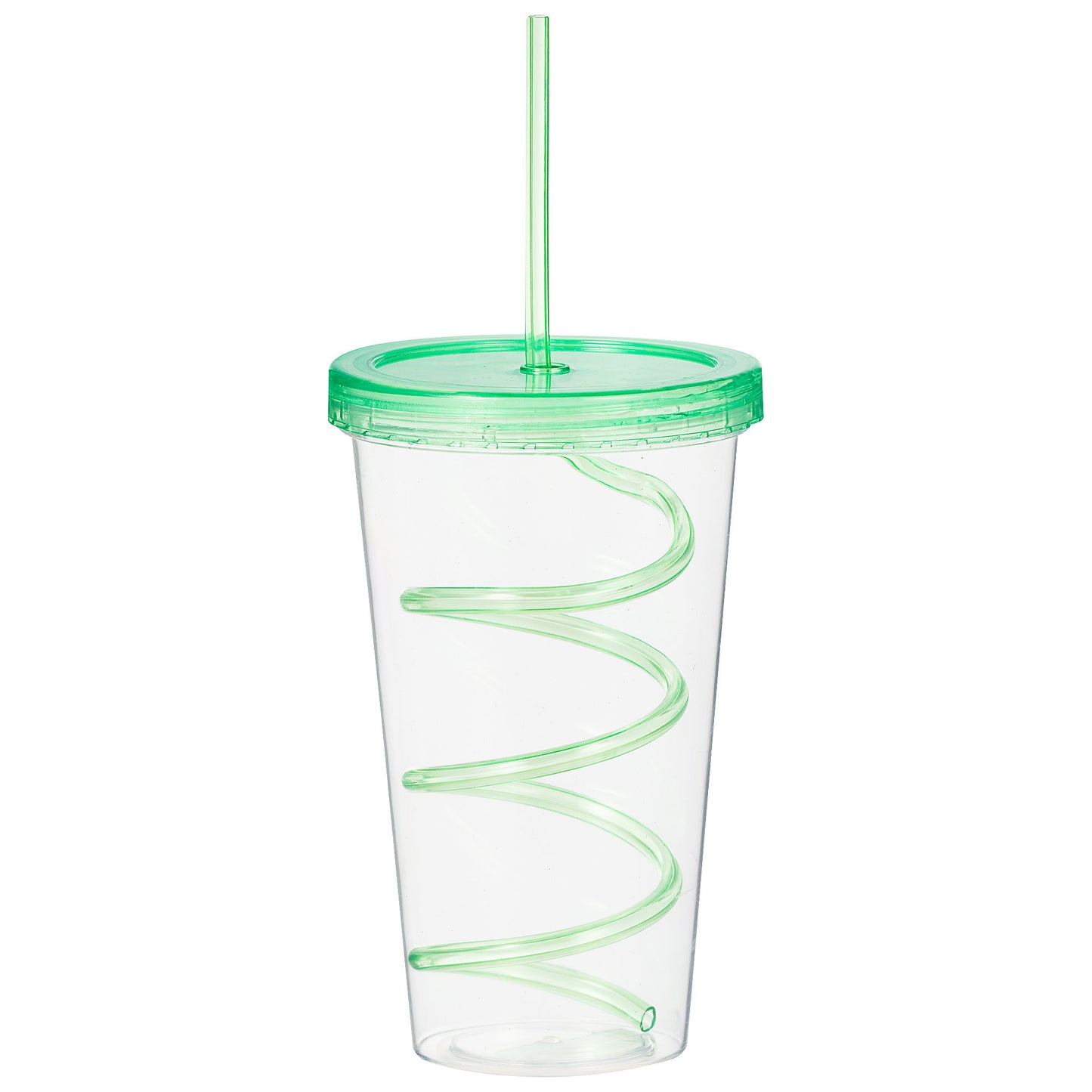 Tumbler With Curly Straw 550mL