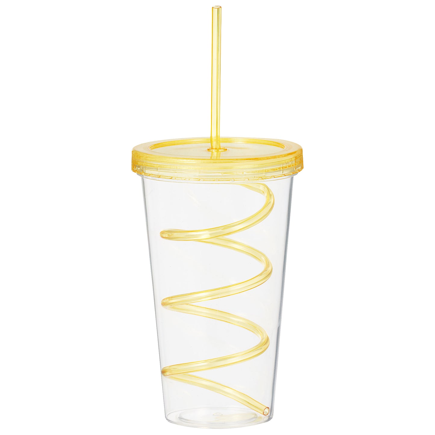 Tumbler With Curly Straw 550mL