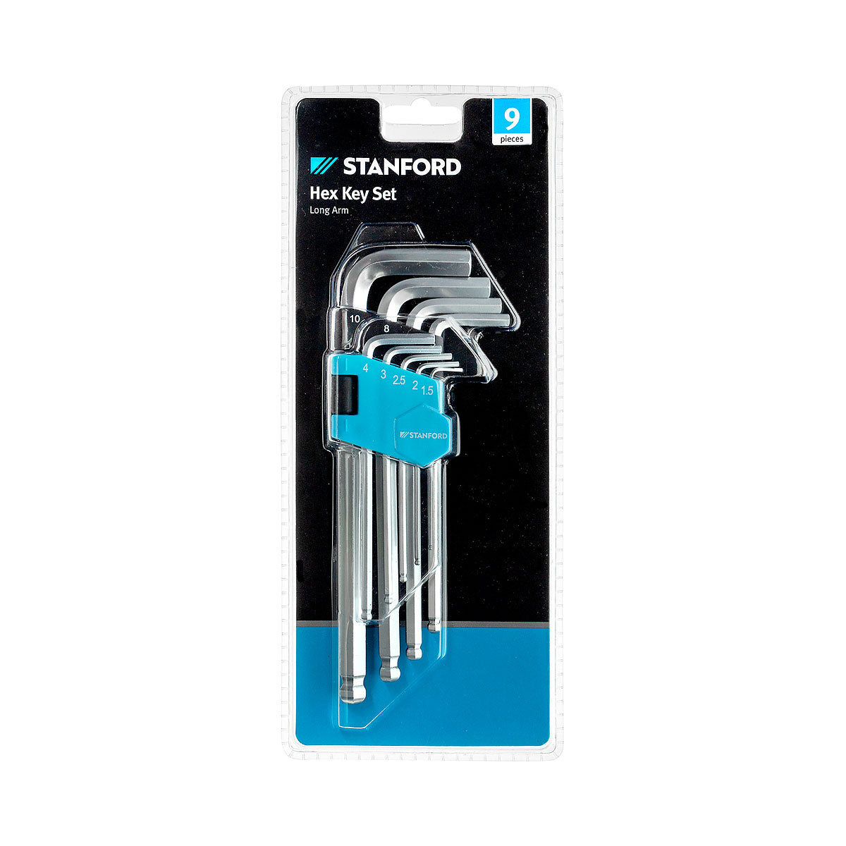 Stanford Hex Key Long Arm Set 9pc