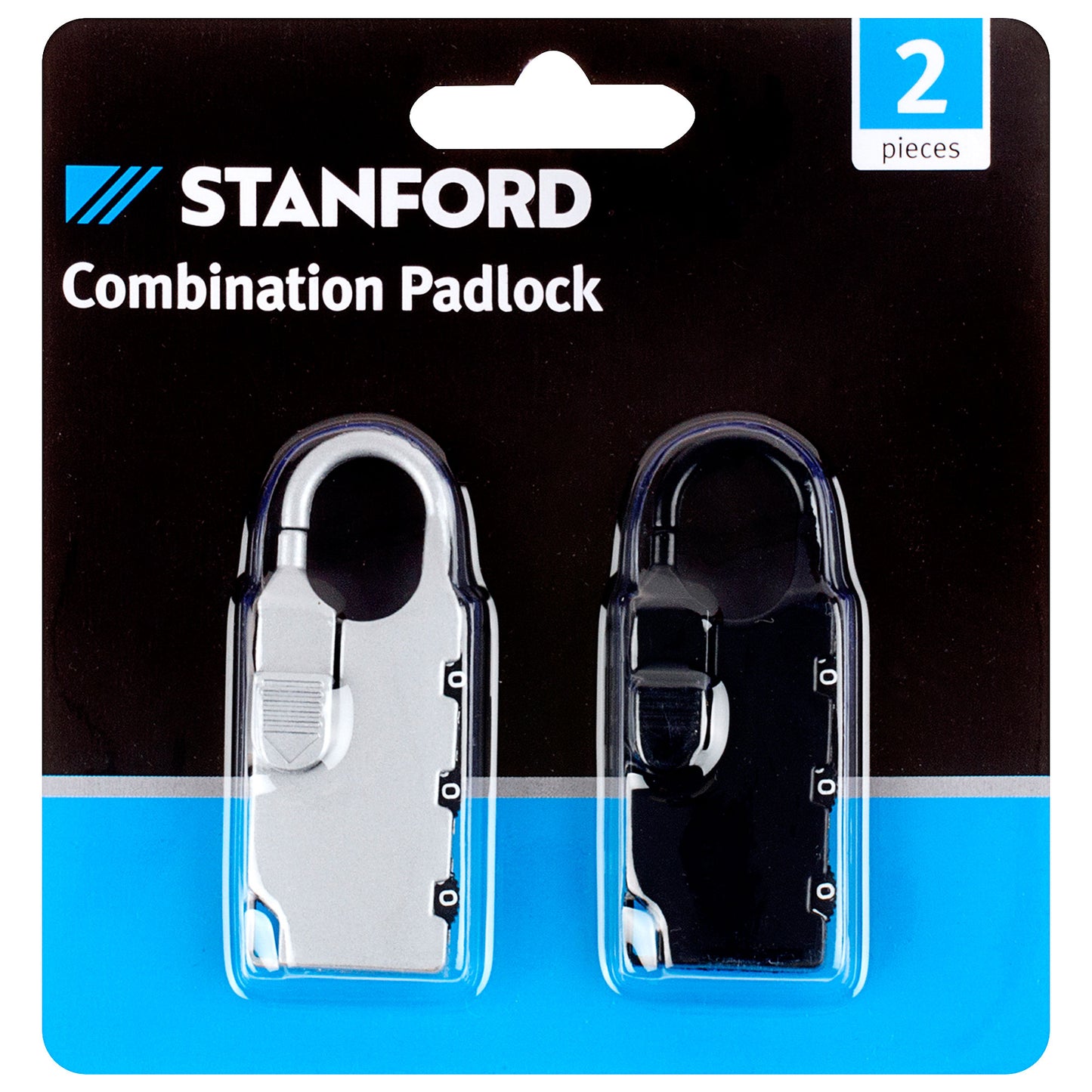 Stanford Combination Padlock 2pc