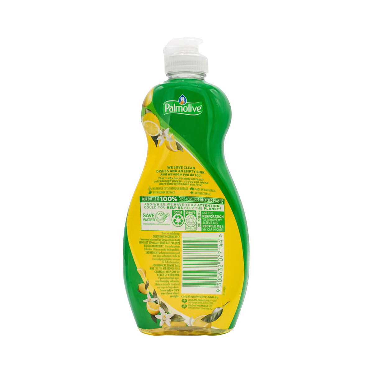 Palmolive Dishwashing Liquid Ultra Antibacterial Lemon 400mL