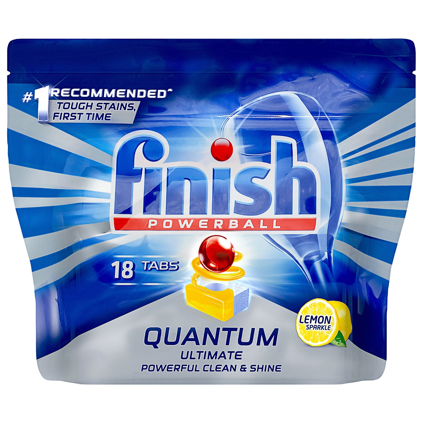 Finish Quantum Powerball Dishwasher Tablets Lemon 18pk