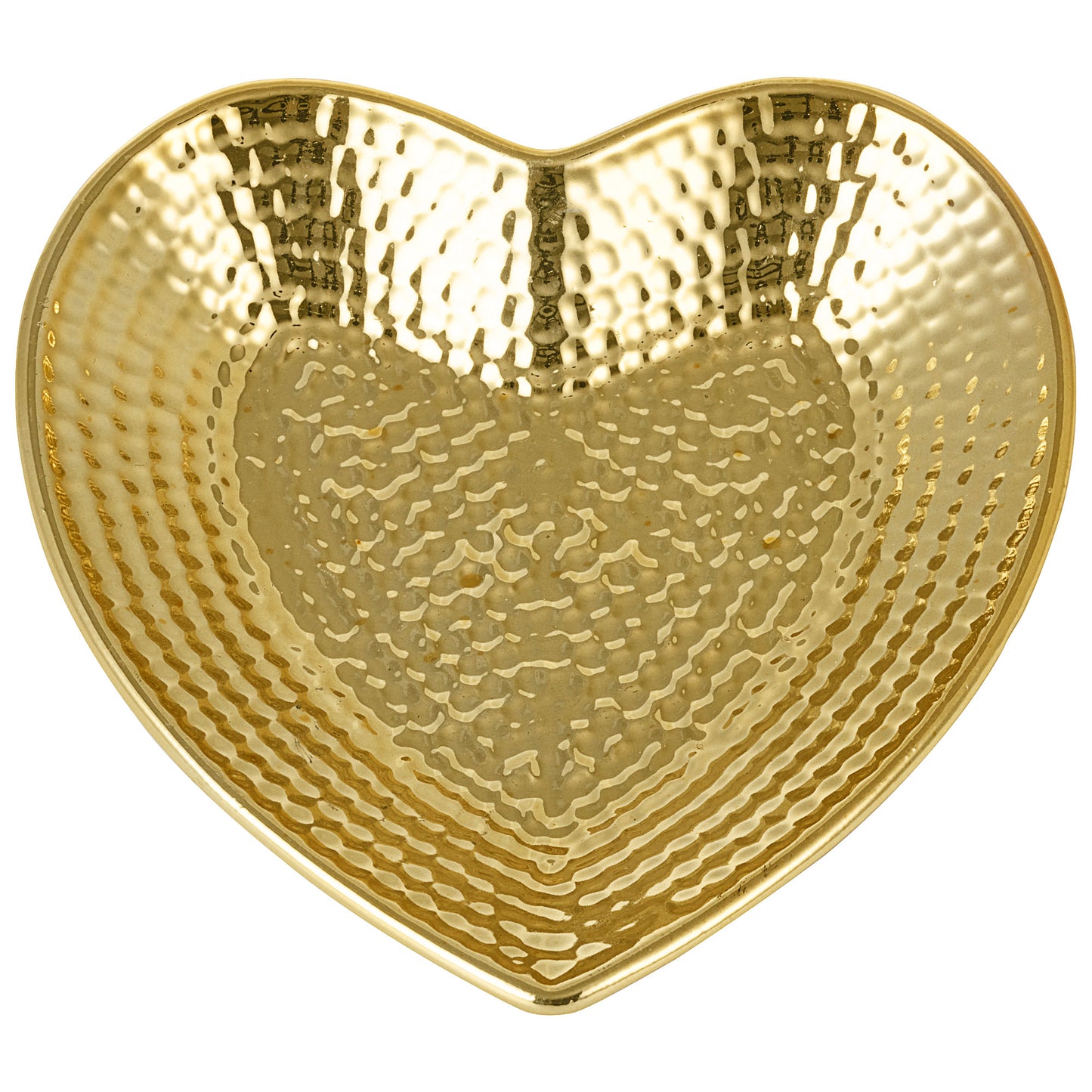 Gold-Finish Heart Dish