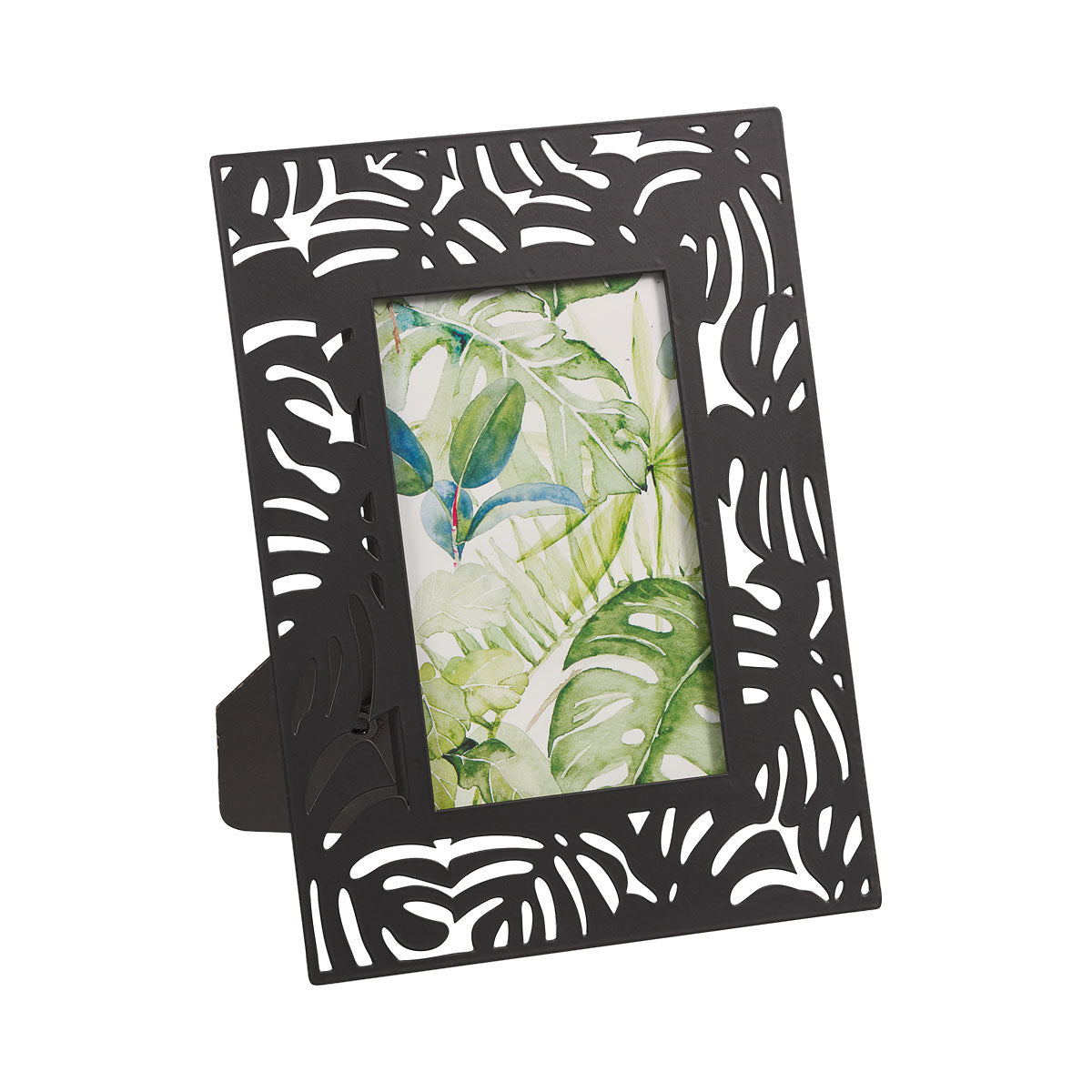 Metal Patterned Photo Frame Black 4"x6"