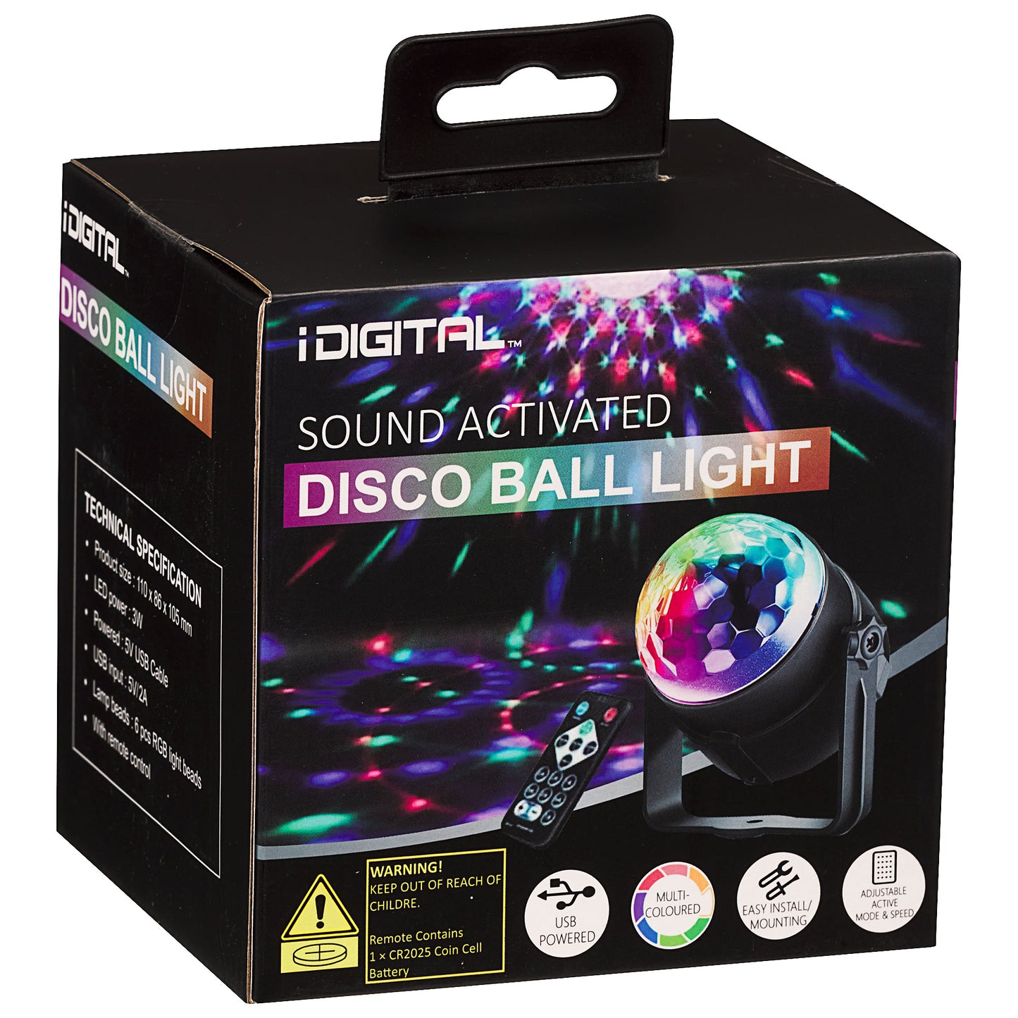 Sound Activated Disco Ball Light