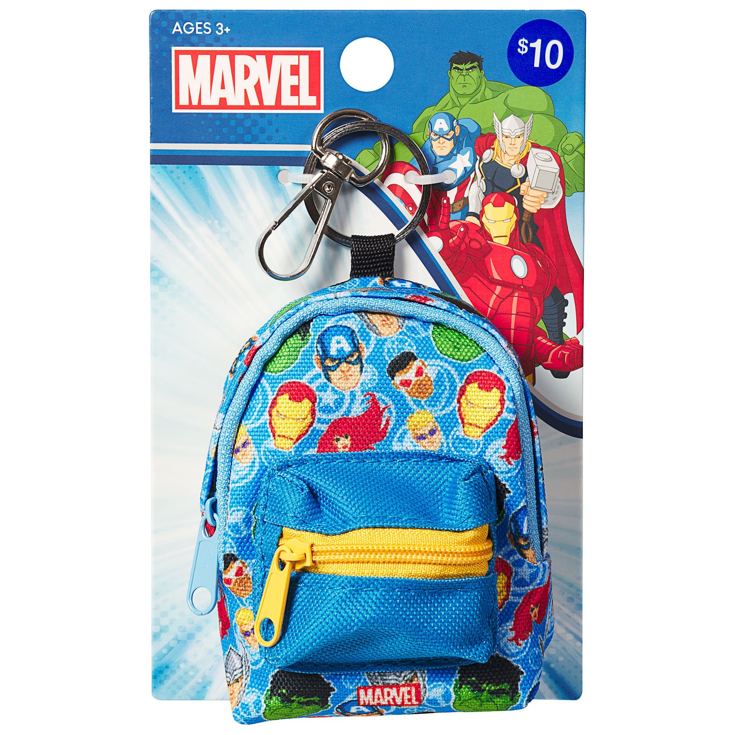 Avengers Faces Mini Backpack Bag Tag