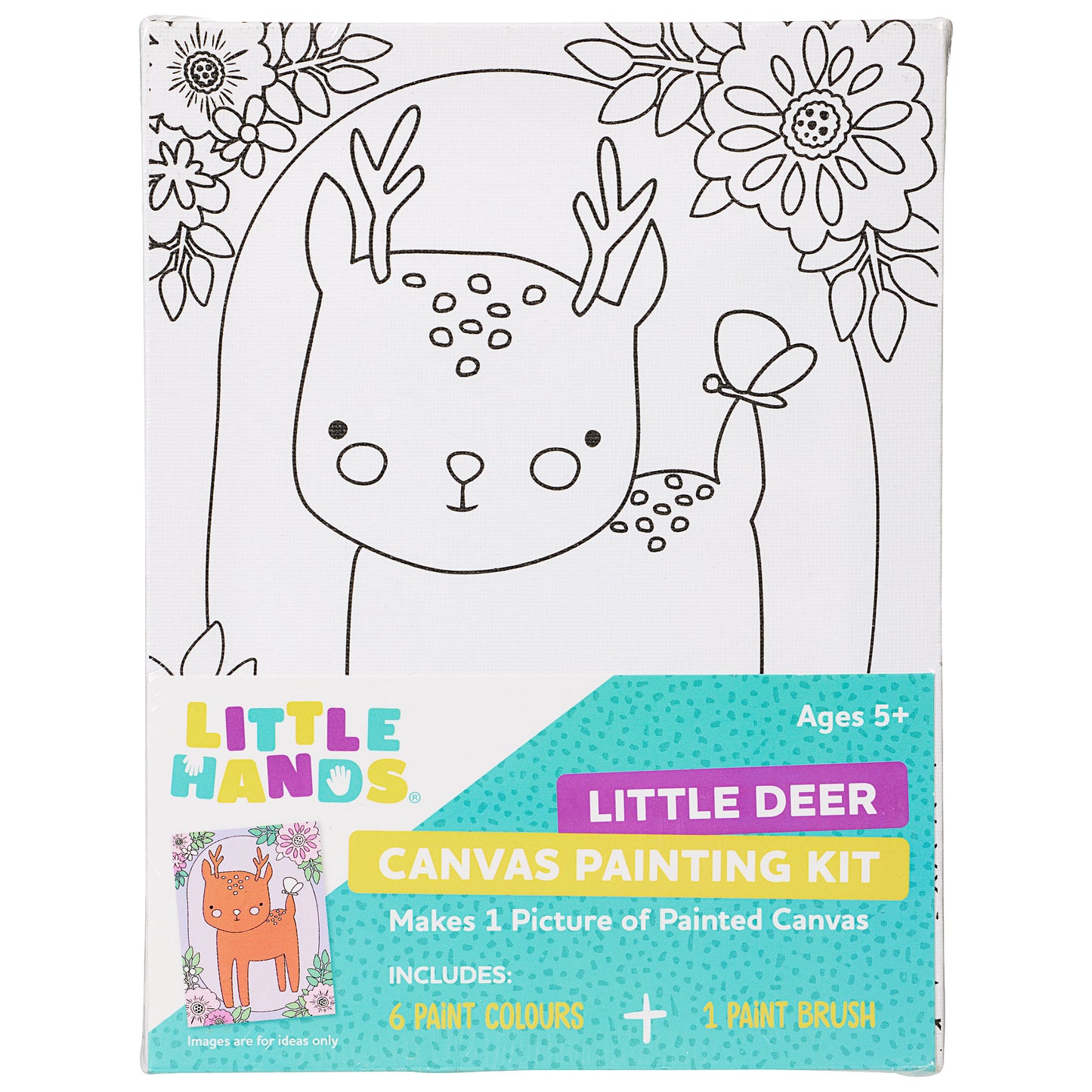 Little Hands Little Deer Canvas Painting Kits