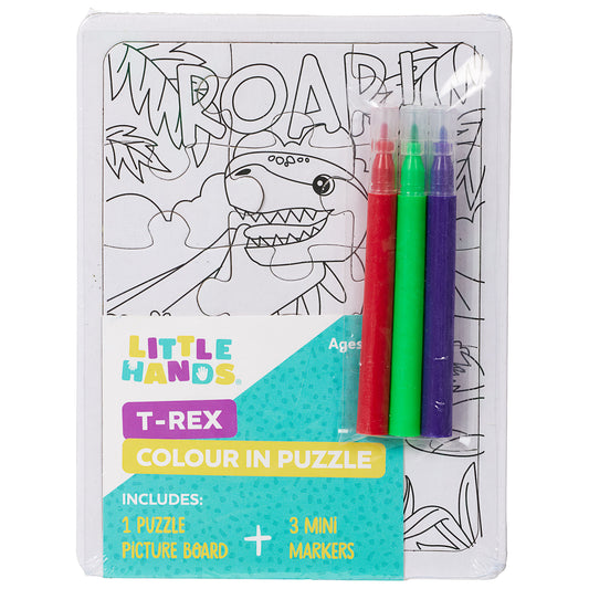 Little Hands Colour-In Puzzle T-Rex