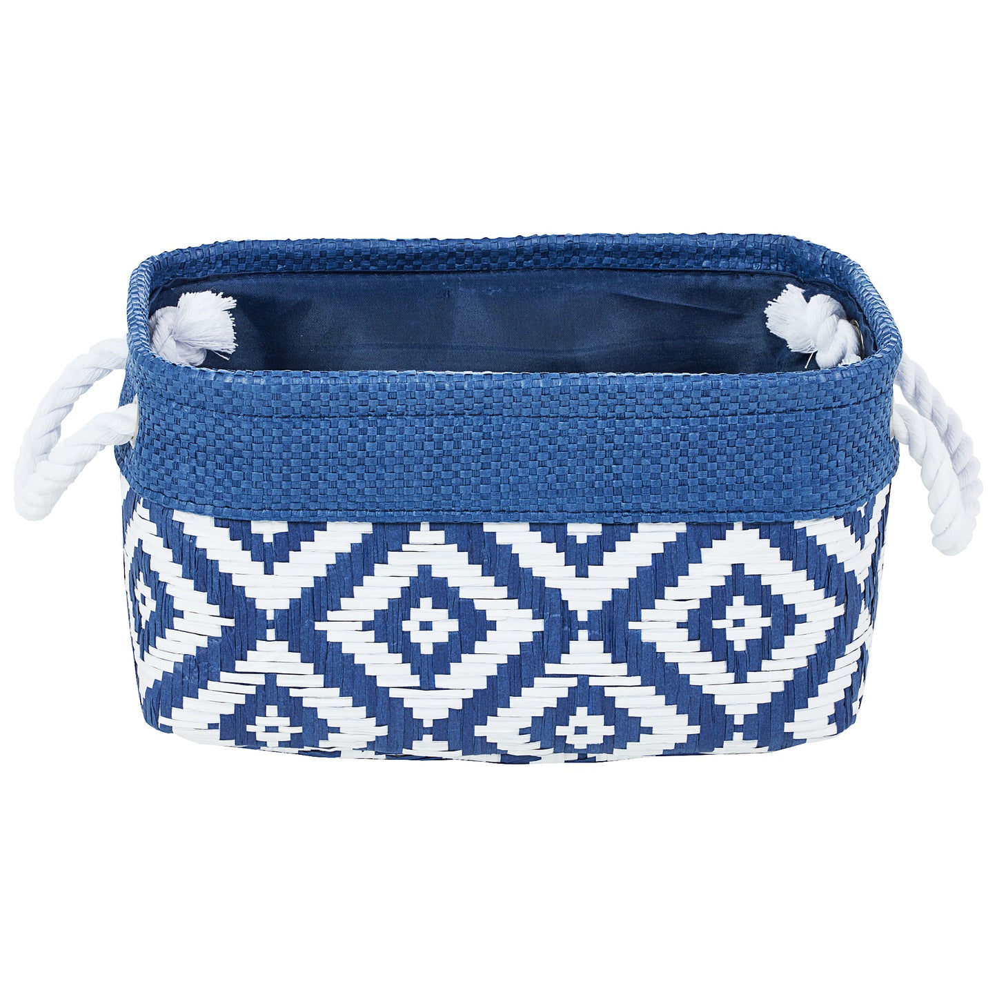 Basket Blue Band Geo S 30x20x16cm