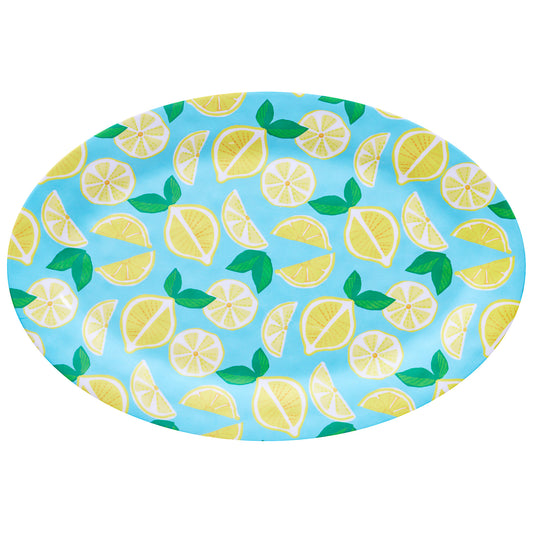 Lemon Melamine Platter 40x28cm