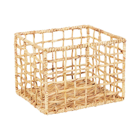 Open Weave Hyacinth Basket 35x25x19cm