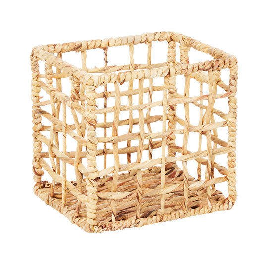 Open Weave Hyacinth Basket 25x15x12cm