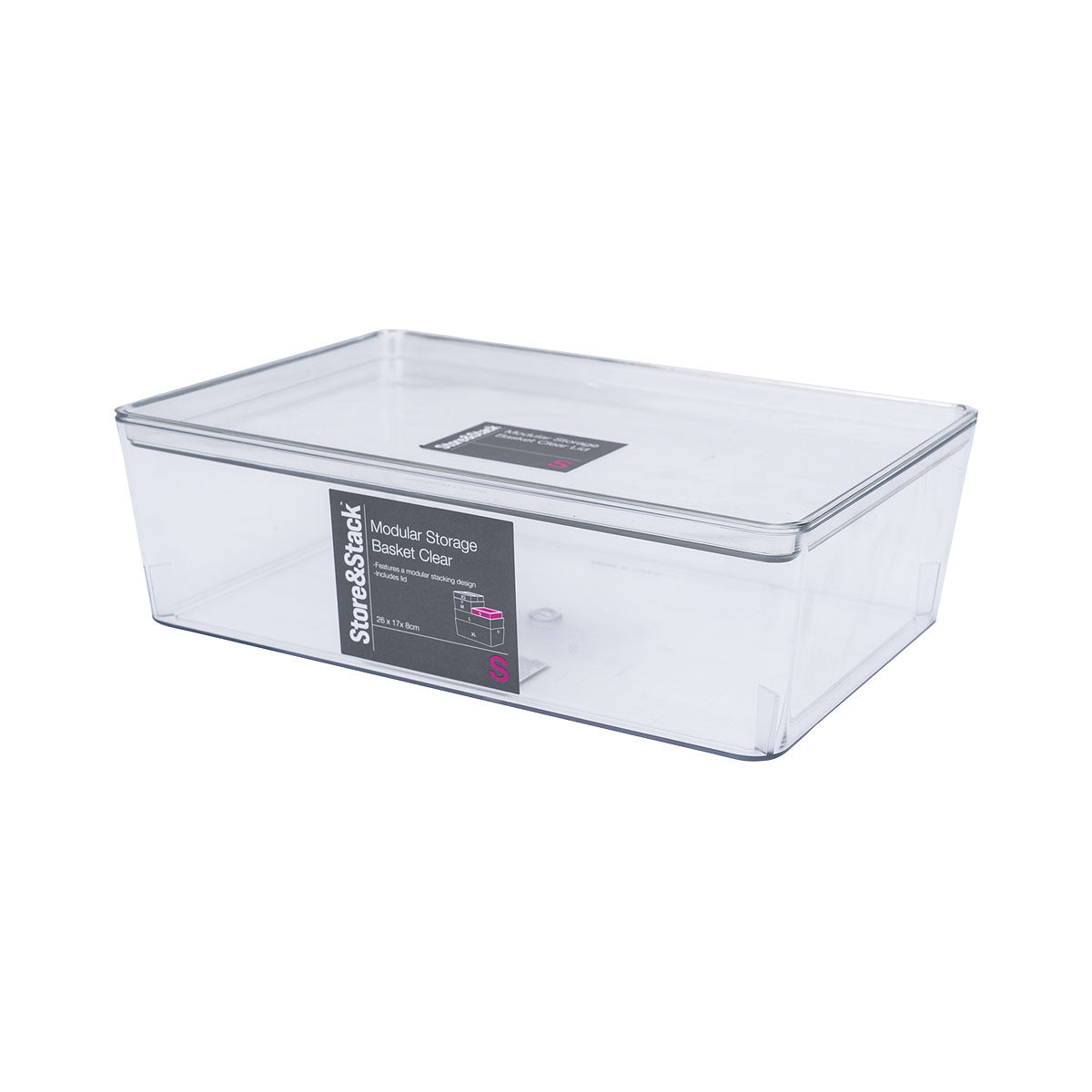 Modular Storage Container Clear Small