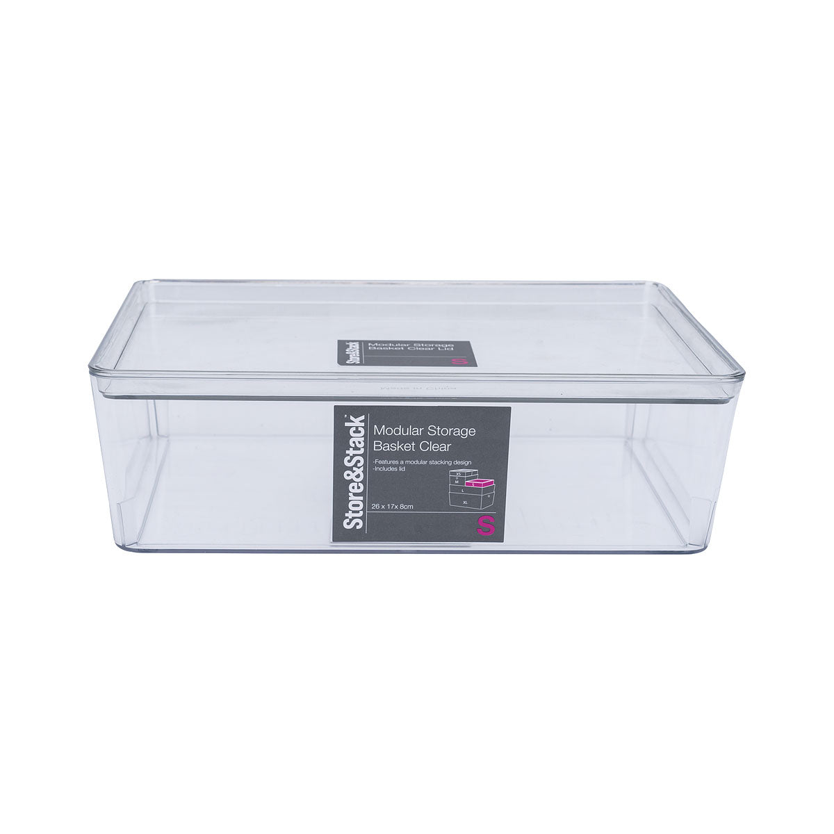 Modular Storage Container Clear Small