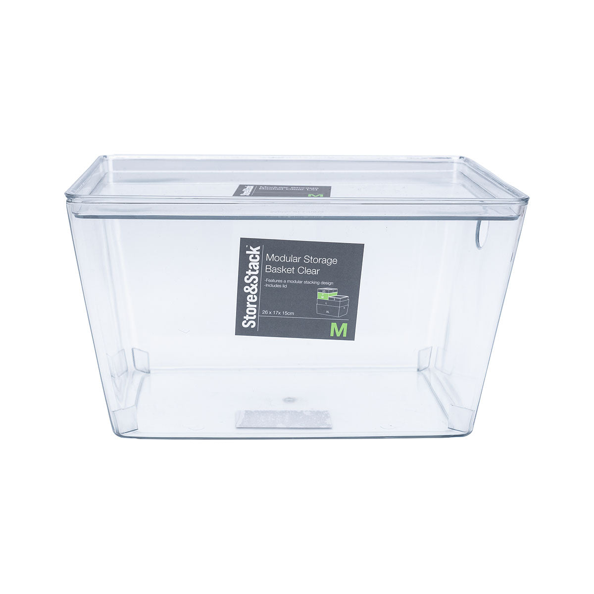 Modular Storage Container Clear Medium