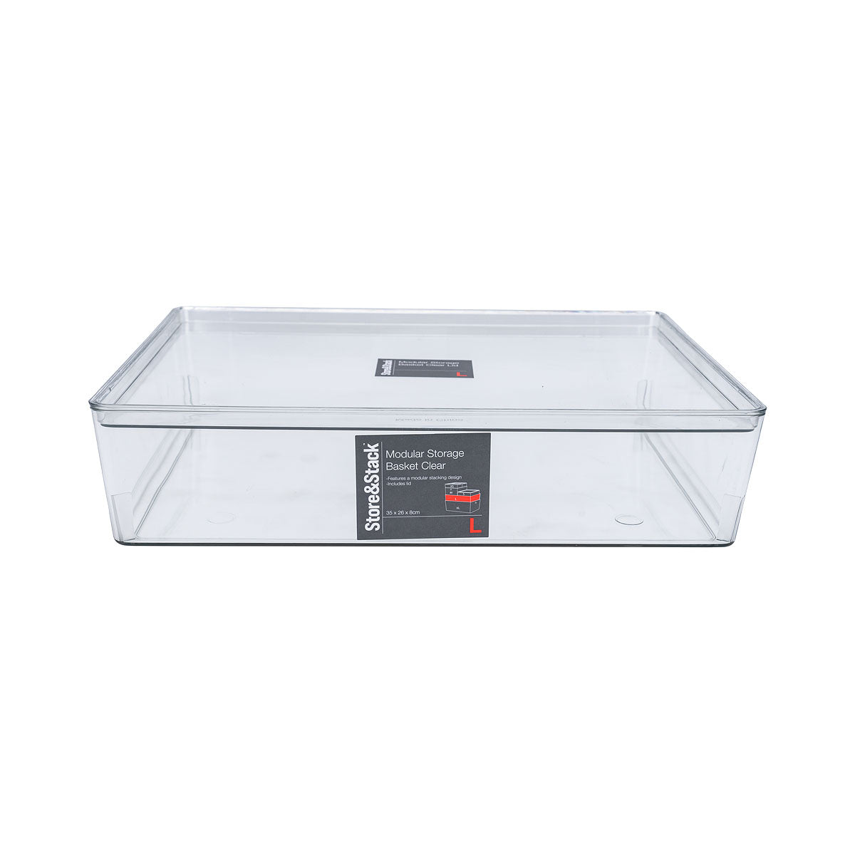 Modular Storage Container Clear Large