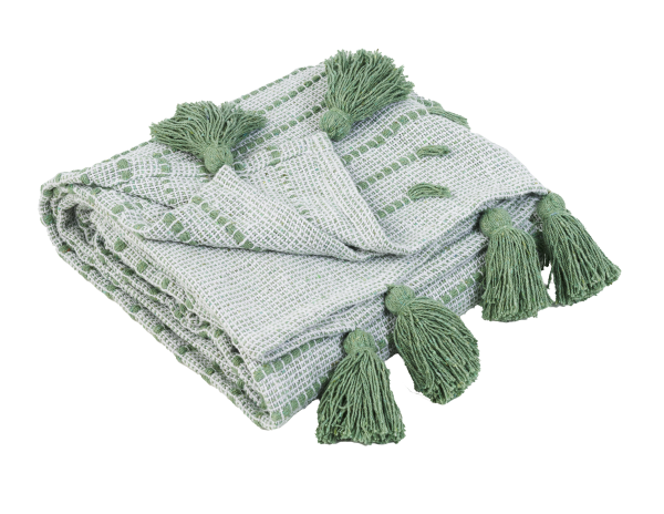 Diamond Textured Throw 125x150cm Sage