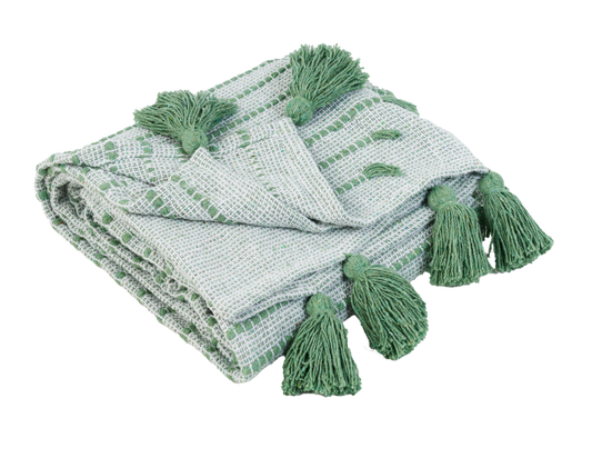 Diamond Textured Throw 125x150cm Sage