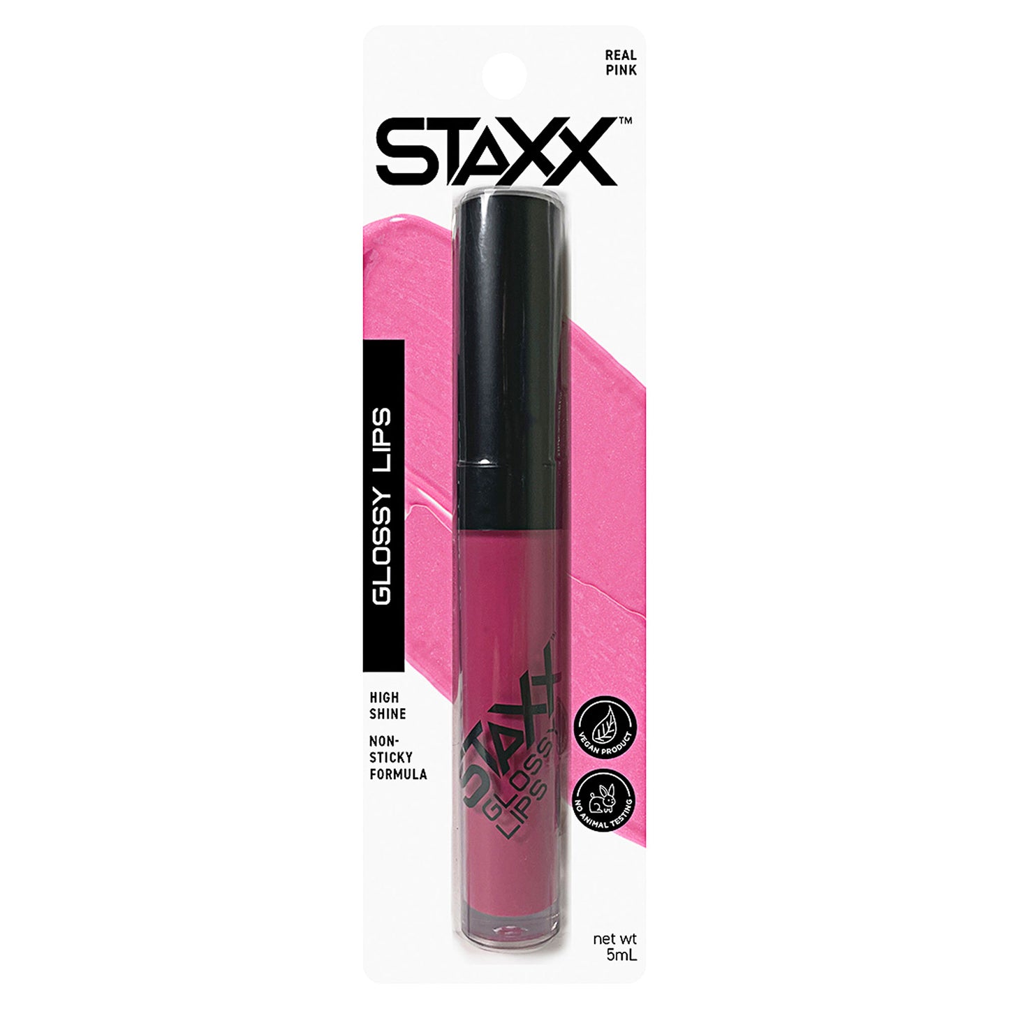 STAXX Glossy Lips Lip Gloss Real Pink