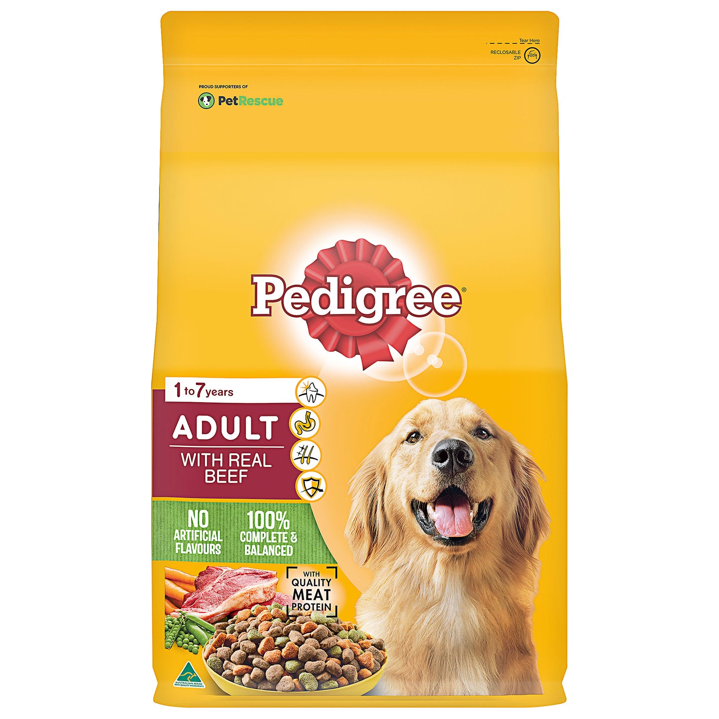 Pedigree with Real Beef Adult 3kg