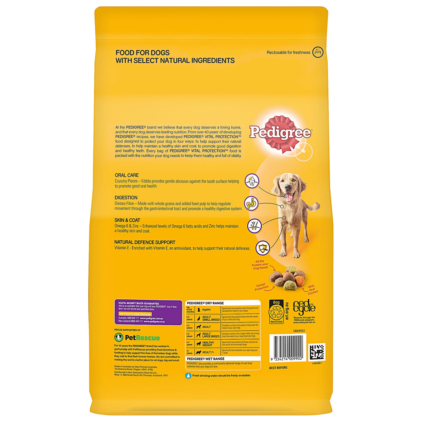 Pedigree with Real Chicken Adult 3kg