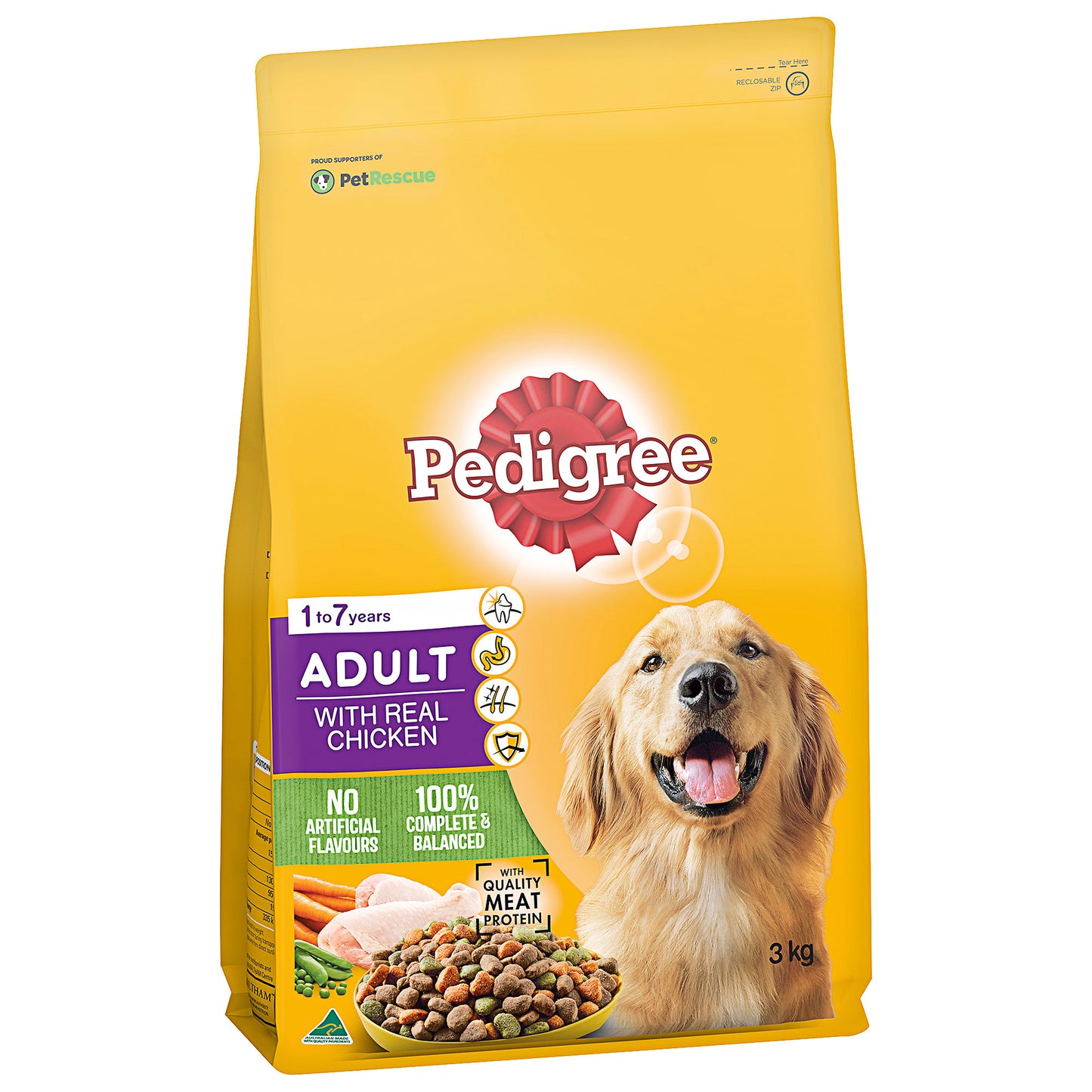 Pedigree with Real Chicken Adult 3kg