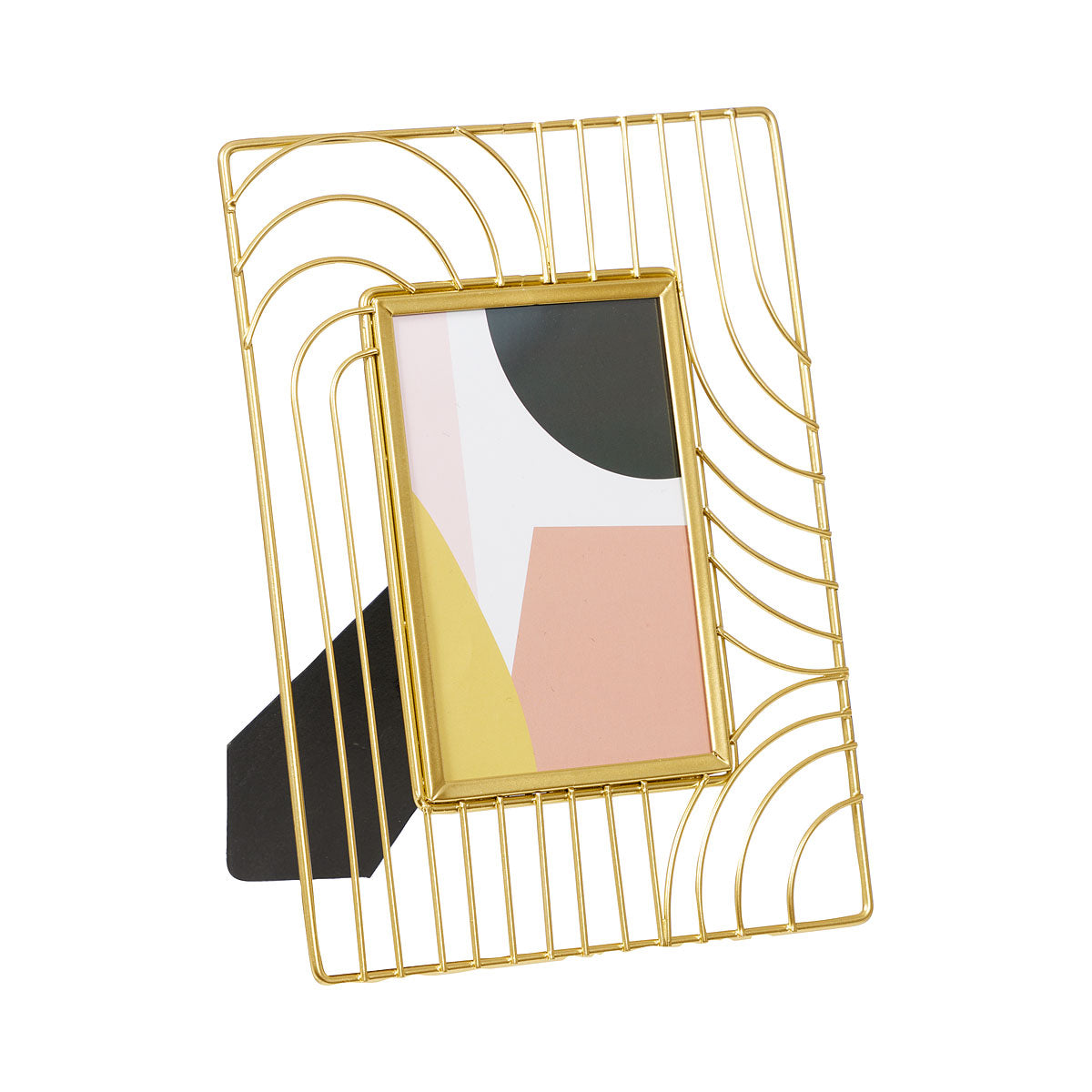 Brass-Look Cut-Out Contour Décor Frame 4x6"