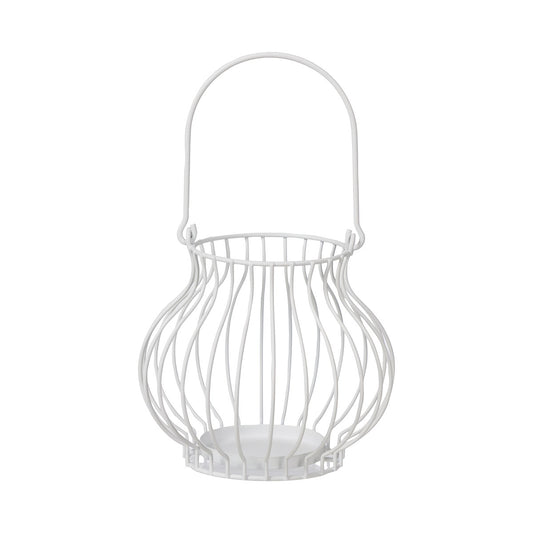 Wire Lantern White