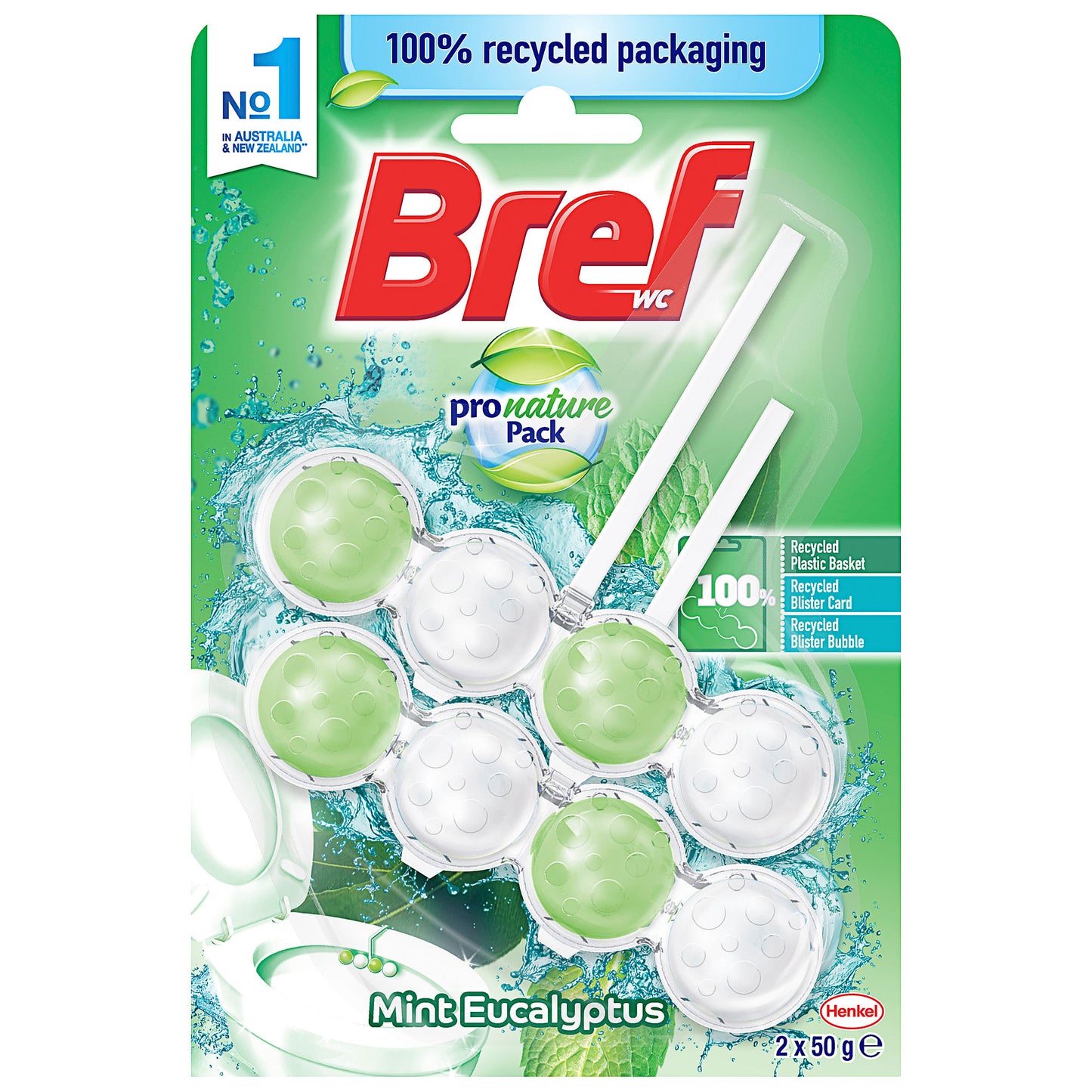 Bref Pro Nature Toilet Cage Mint Eucalyptus 50g