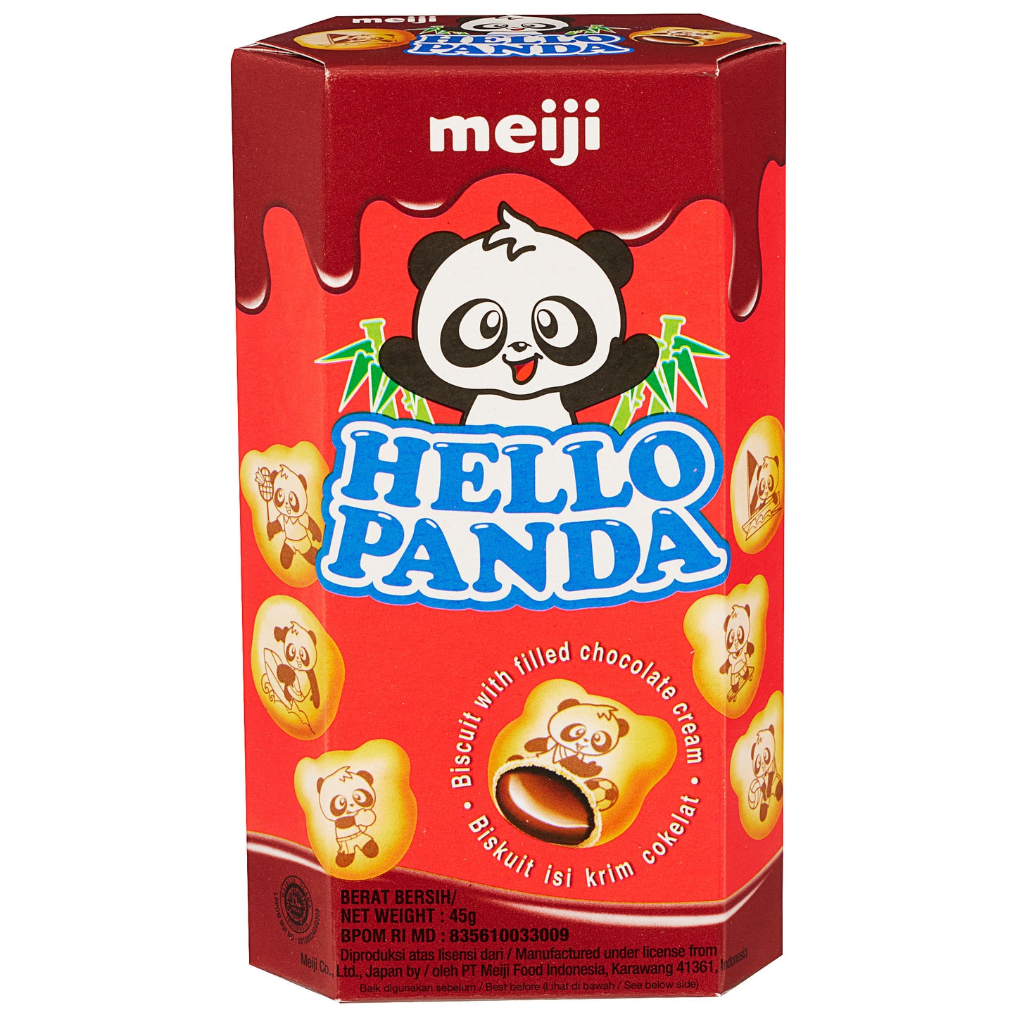 Meiji Hello Panda Biscuits Chocolate 45g