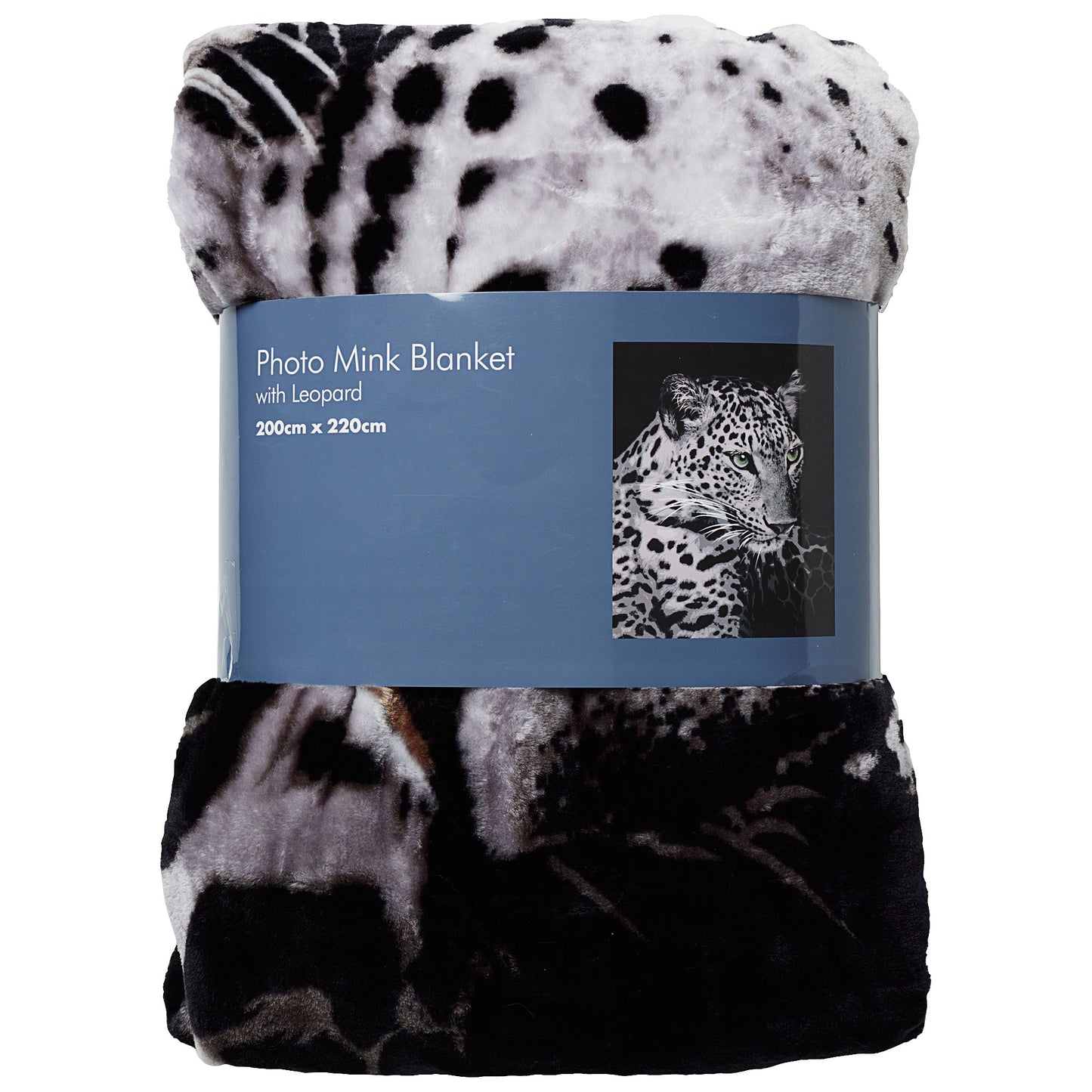 Photo Mink Blanket Leopard 200x220cm