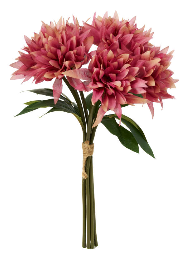 Faux Dahlia Bunch Blue/Pink