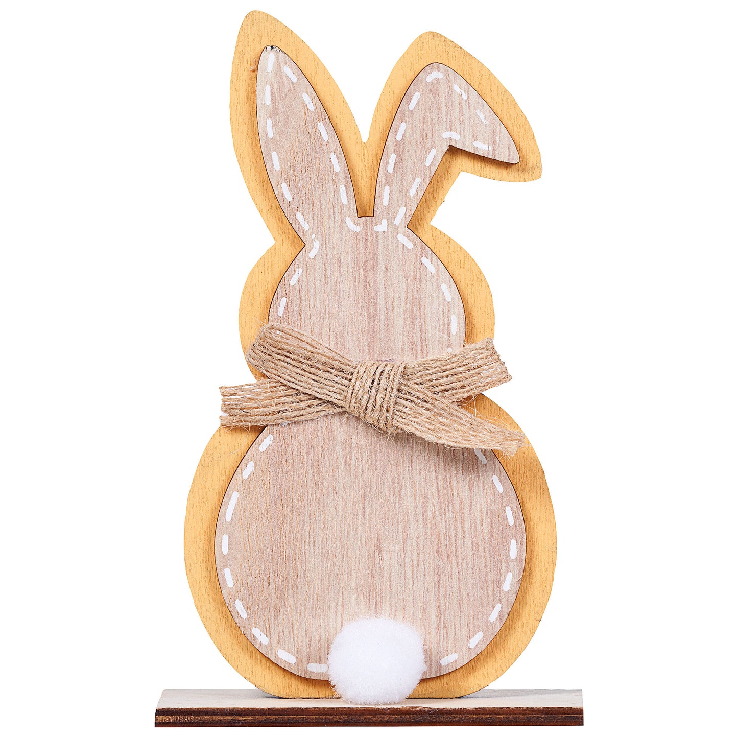 Easter Coloured Edge Bunny Decoration