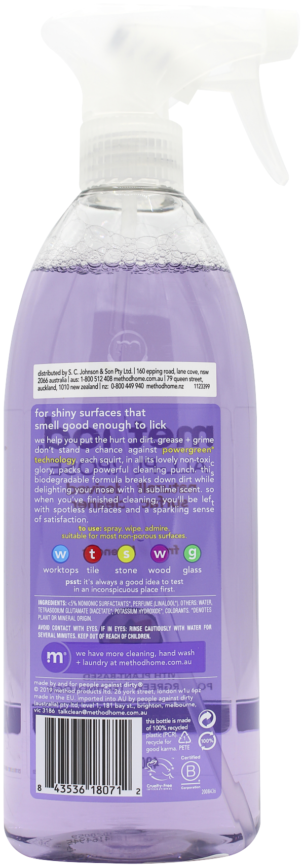 Method All Purpose Cleaner Lavender 490mL The Reject Shop