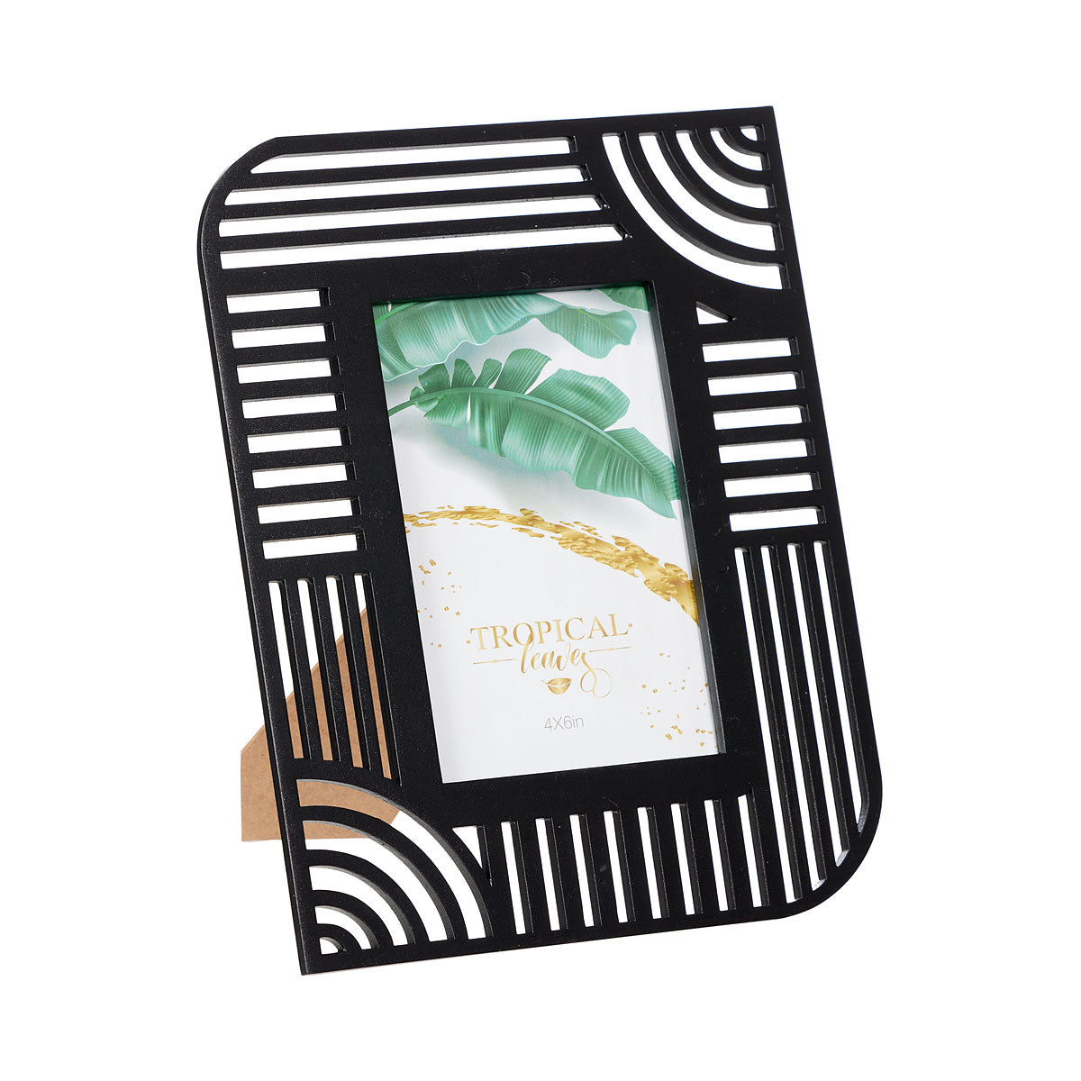 Wooden Cut-Out Décor Frame 4x6" Black