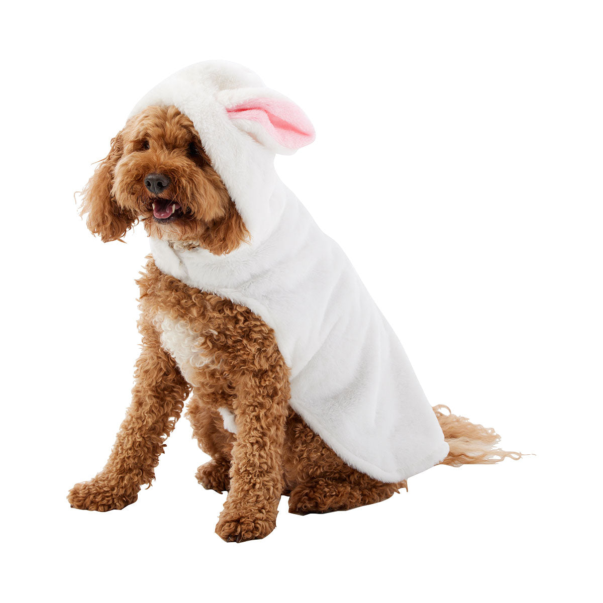 Easter Pet Costume White With Pink Ears