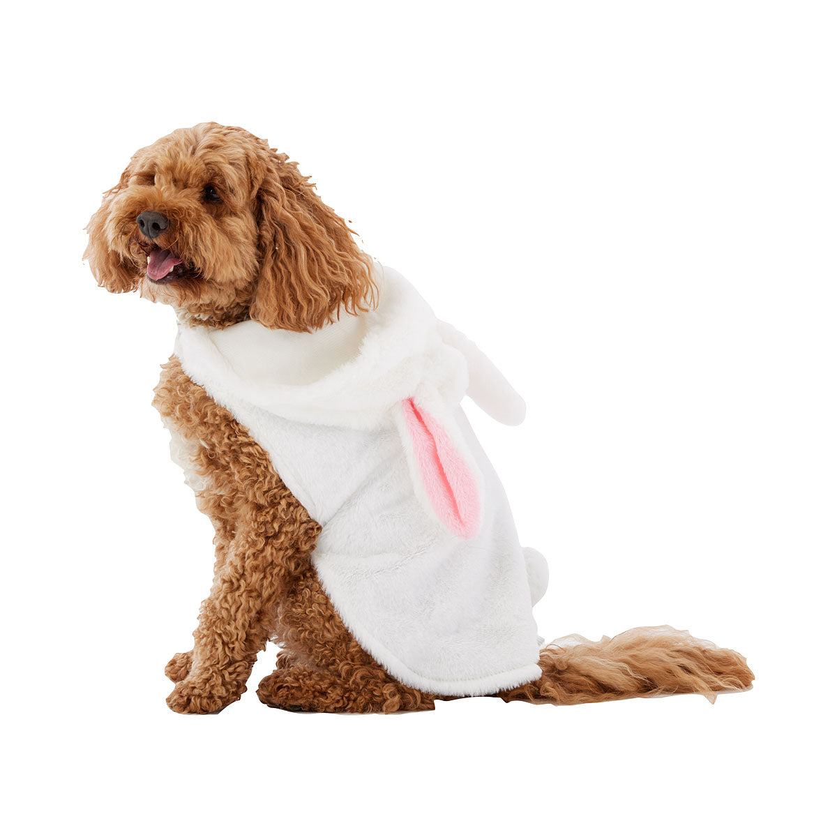 Easter Pet Costume White With Pink Ears