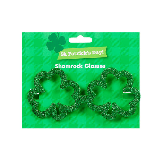 St Patrick's Day Shamrock Glasses