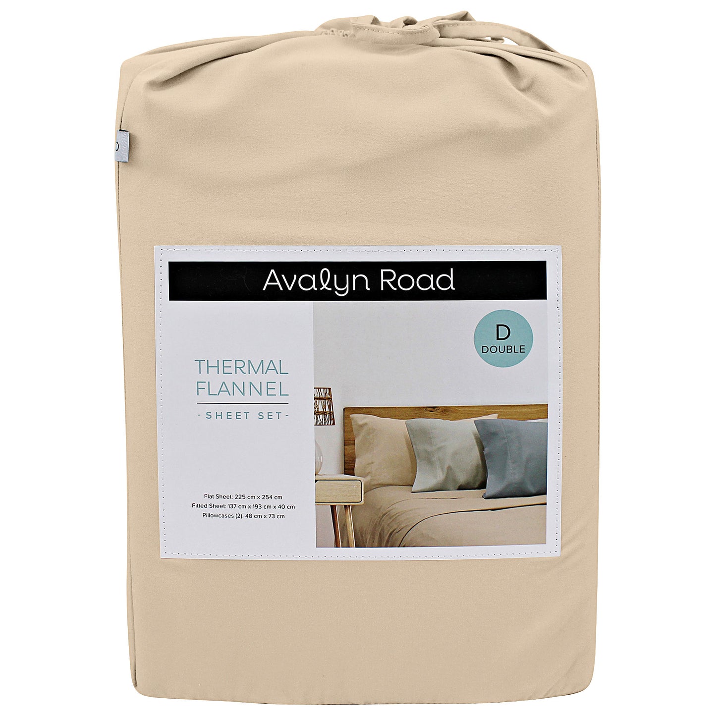 Avalyn Road Thermal Flannel Sheet Set Solid Colours DB Assorted